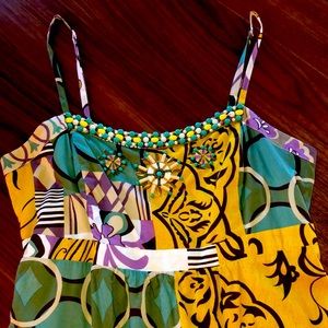 CABI strappy sundress size 12 with pockets